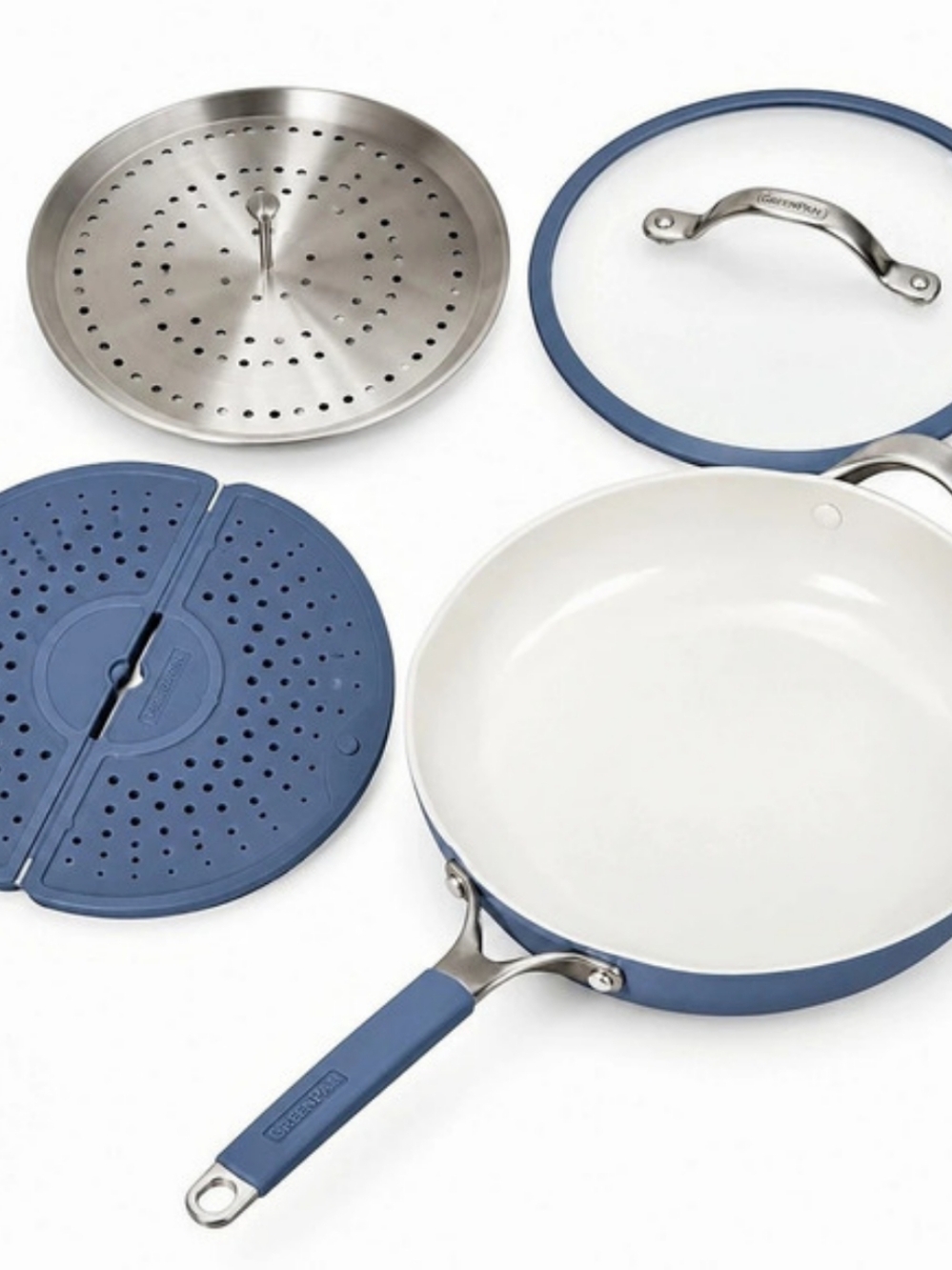 Tramontina Blue & White Cookware Set 5 Qt All In One Plus
